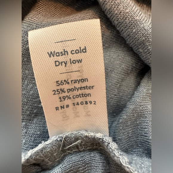 Marine Layer Double Knit Henley Long Sleeve Top in Light Blue/White Stripe Small - Picture 10 of 13